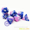 Two-Tone Gemini Polyhedral Dice in 30 Different Colors, RPG Dice Set of 7 for Table Games Dungeons and Dragons D&D